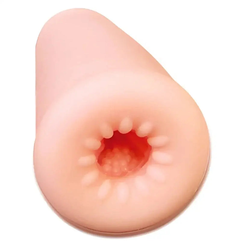Flesh-toned TOYSHEART R-20 onahole with textured opening and safe skin material