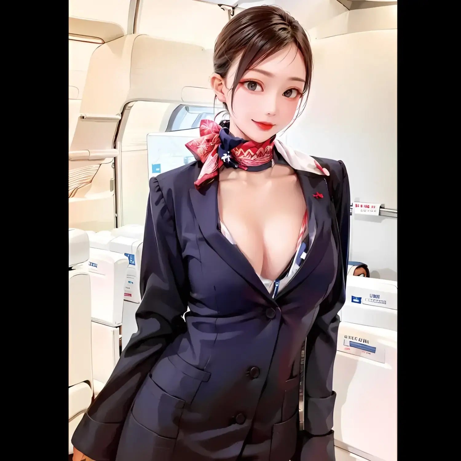 Seductive Flight Attendant Ultimate Lust Sex Toy Onahole Uniform Anime 489