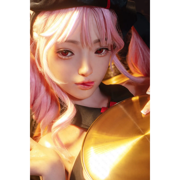 Gold helmet on AITIA Bunny Girl Medic 157CM silicone sex doll