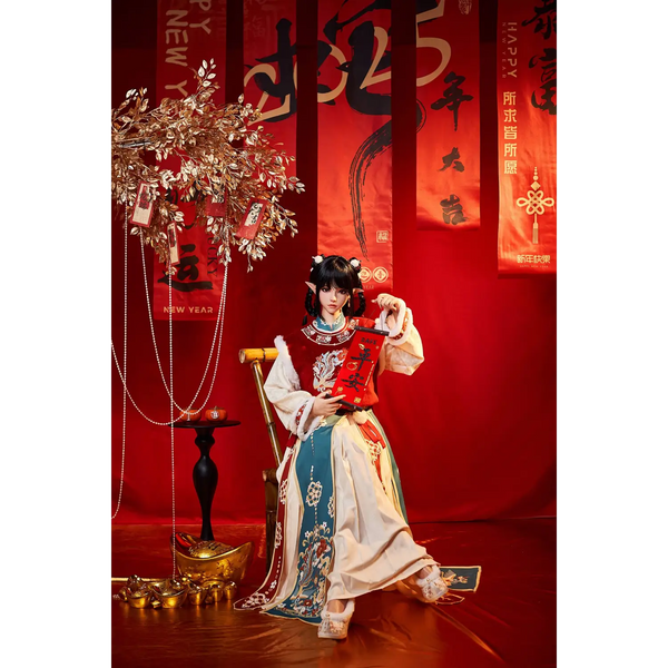 19th century Chinese silk robe on Aitia silicone sex doll