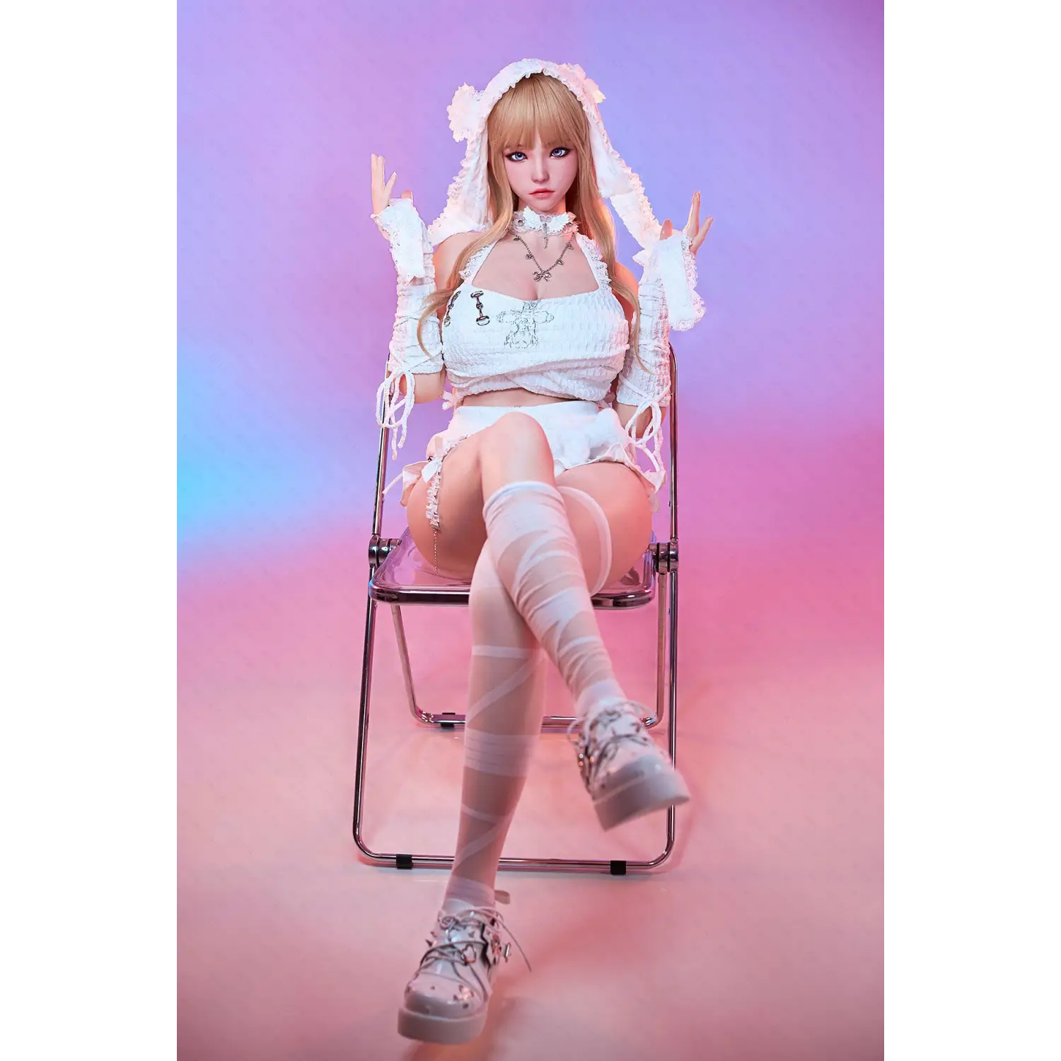 Sex Doll Silicone Pro Makeup Skin Texture Dolls Evo Skeleton Aitia Long Blonde 295