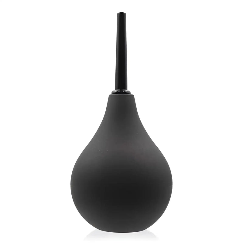 Black enema bulb from the Squeeze Enema Douche 160ml, perfect for cleansing