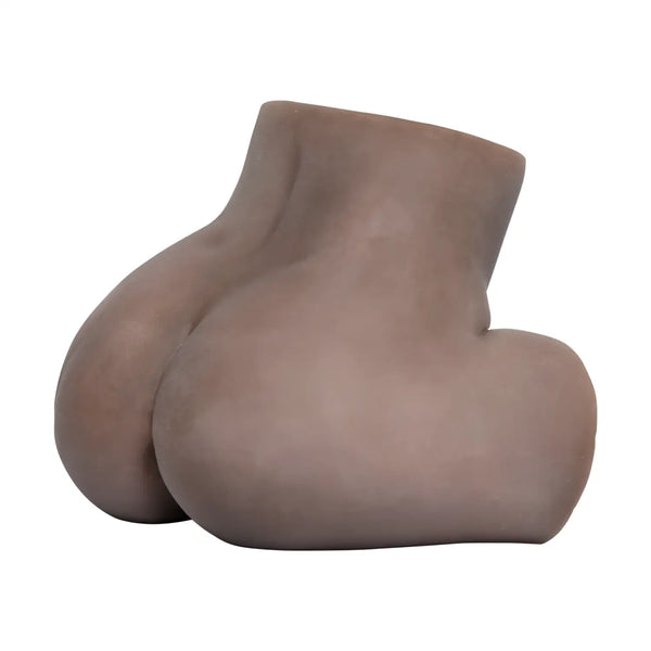 Brown ceramic buttocks sculpture for standing Ruri-nyan triple-cervix vaginal onahole