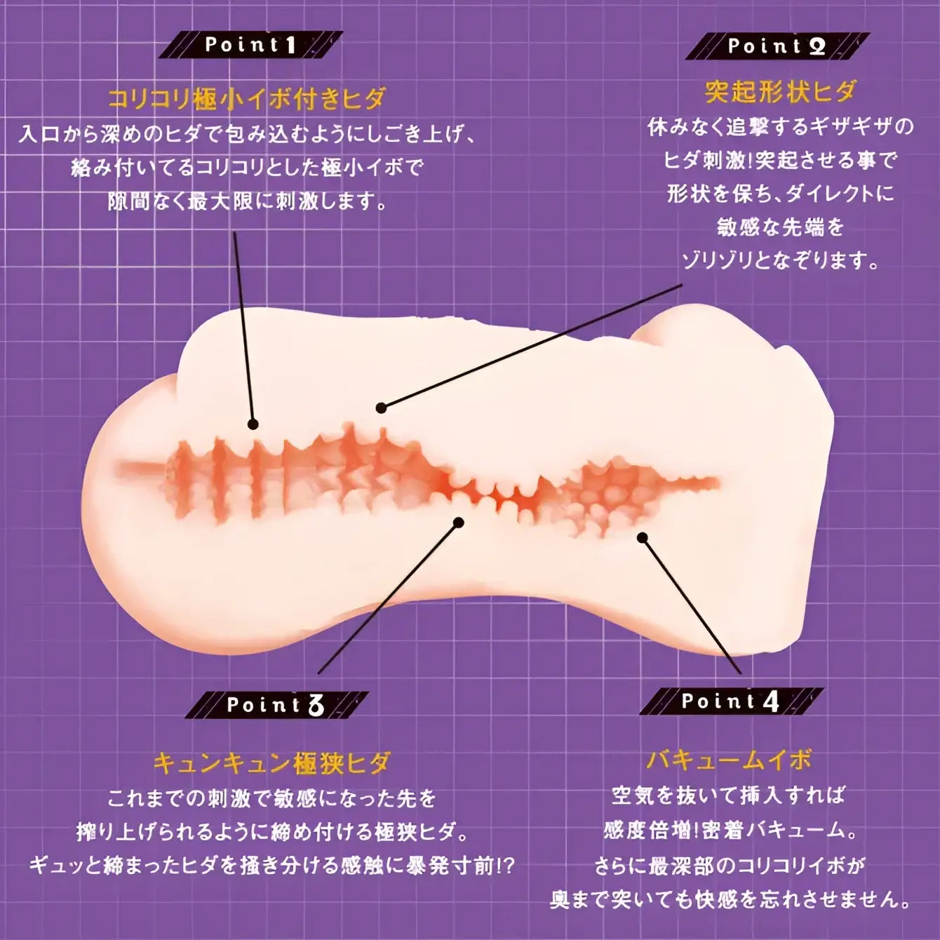 Taimanin Akiyama Rinko Sky Escape Textured Male Masturbator Anime Onahole 480