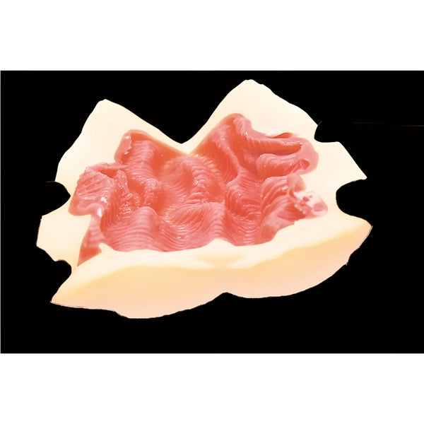 Pink textured soap bar in Tamatoys Riding sex toy design