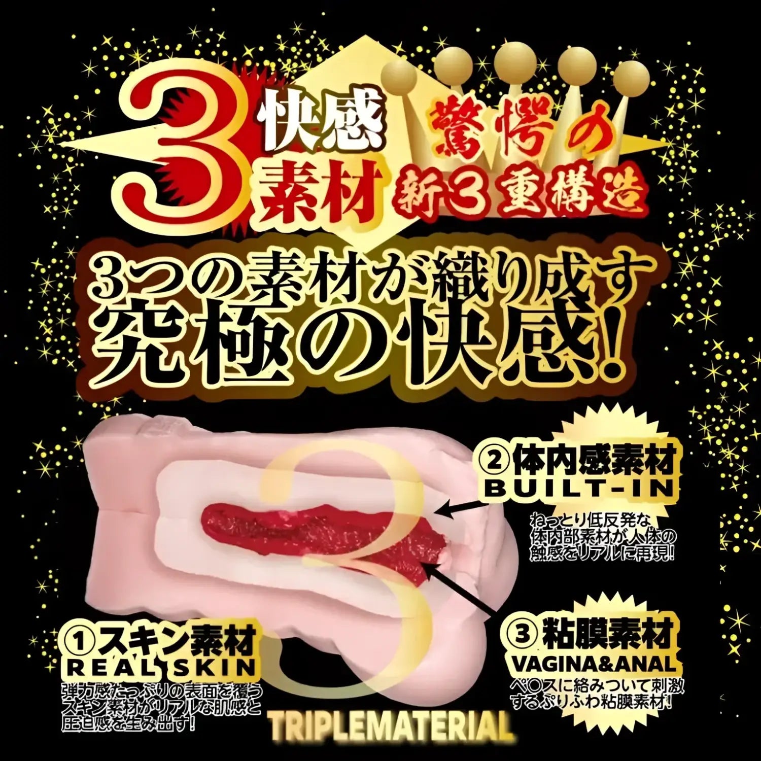 Tanaka Remon Triple Vagina Meiki Nippori Adult Toy Three Layered Jav Onahole 740