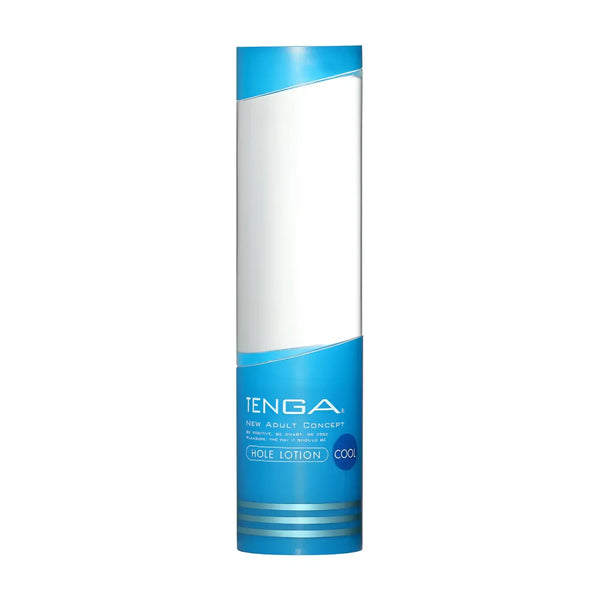 Blue and white TENGA LOTION COOL bottle for Tenga Cup and Tenga Lotion use