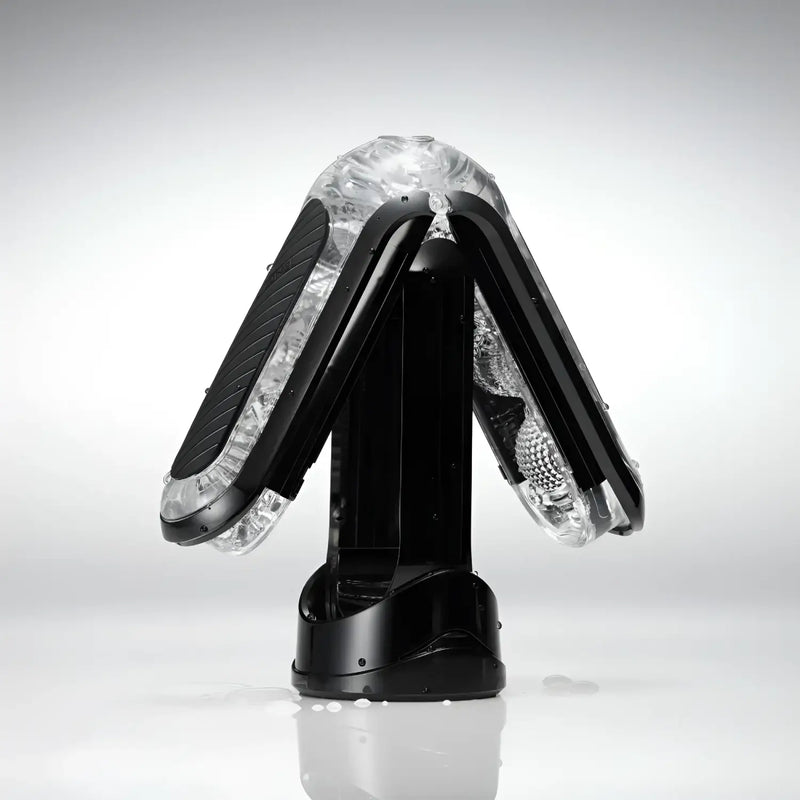 Black foldable hair curler for TENGA FLIP HOLE ZERO BLACK product use