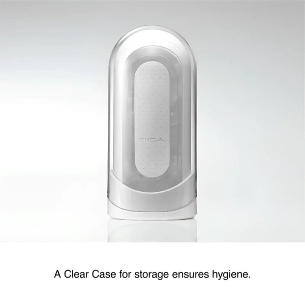 Clear hygienic storage case for TENGA FLIP HOLE ZERO WHITE personal care item
