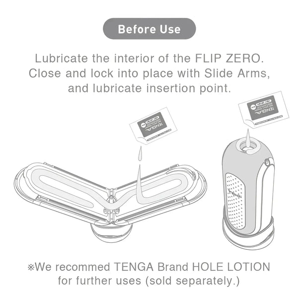 TENGA FLIP HOLE ZERO WHITE adult toy with hinged design for easy cleaning and use
