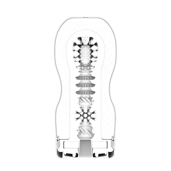 Textured fleshlight interior from TENGA PREMIUM ORIGINAL VACUUM CUP STRONG for enhanced pleasure
