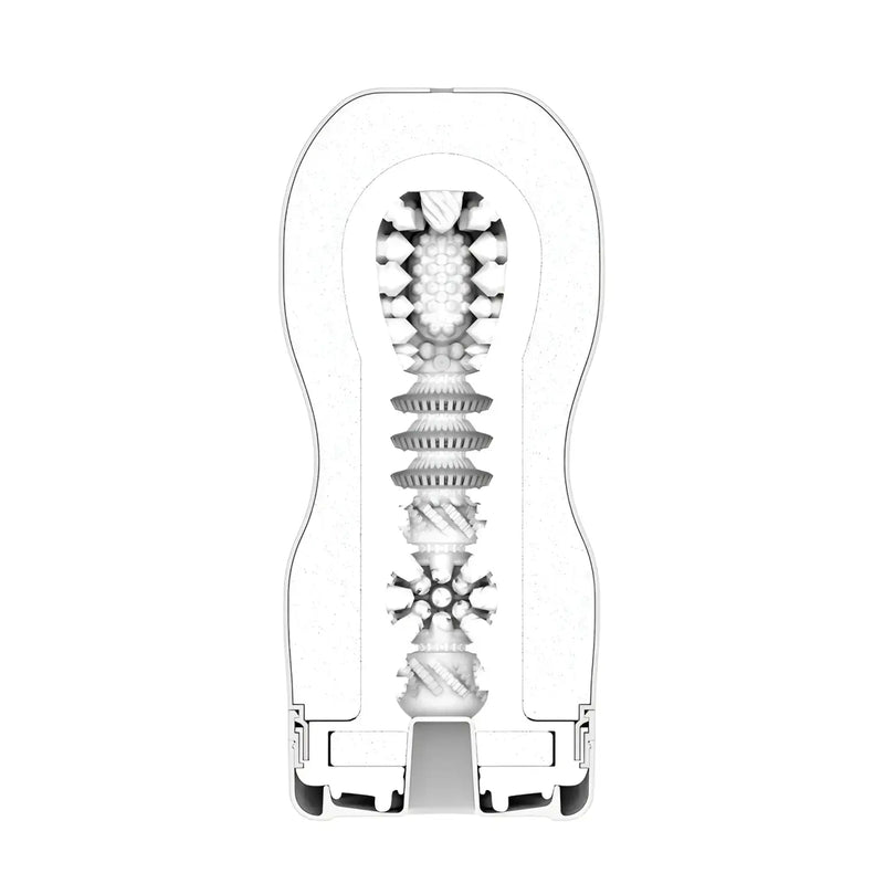 Textured fleshlight interior from TENGA PREMIUM ORIGINAL VACUUM CUP STRONG for enhanced pleasure