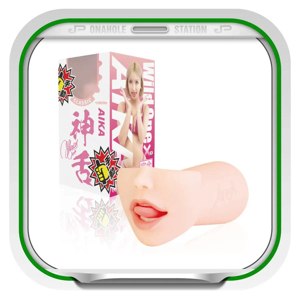 Flesh-colored Supreme Tongue Domain AIKA Ultimate Blowjob Masturbator for intense pleasure