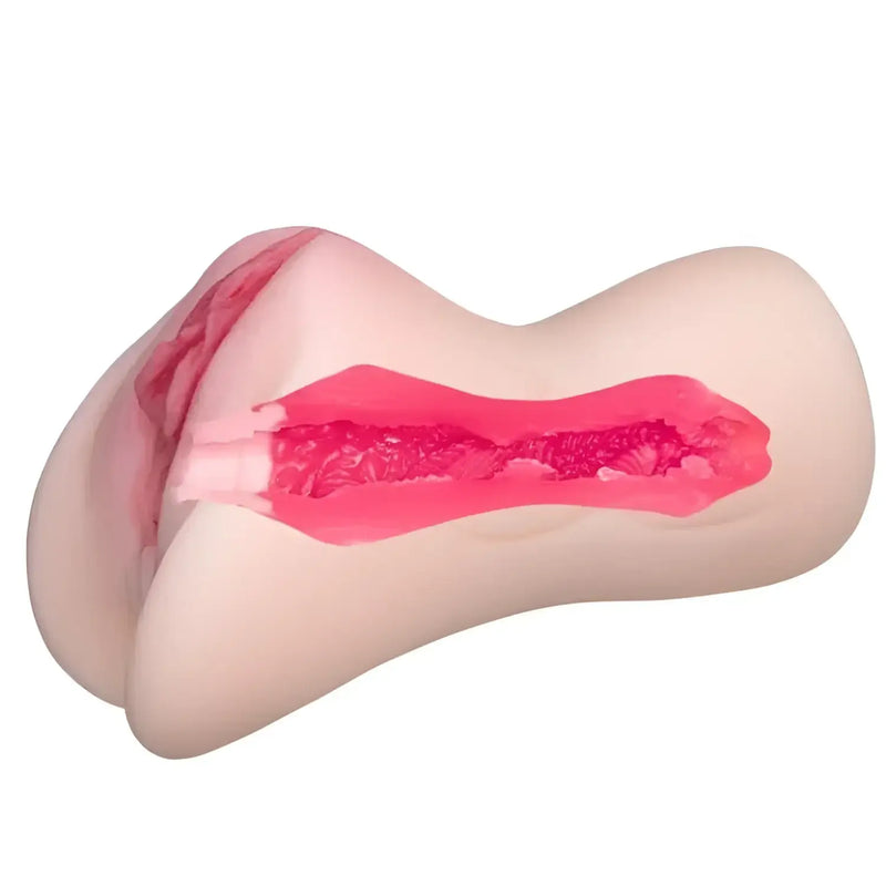Flesh-colored Horikita-chan Onahole with pink interior for ultimate vagina meiki pleasure
