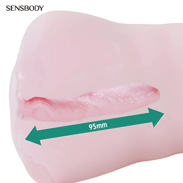 Pink silicone vagina meiki Rima Arai Goddess Asia onahole with textured sleeve and 95mm gauge