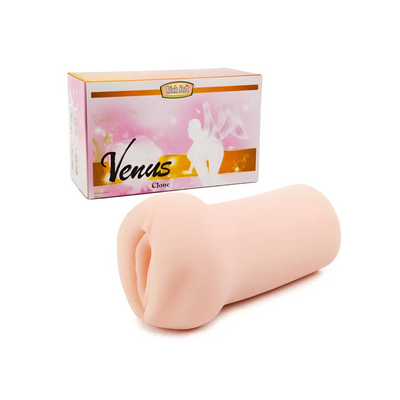 Light pink TOMAX Venus Clone rolled up silicone sex toy