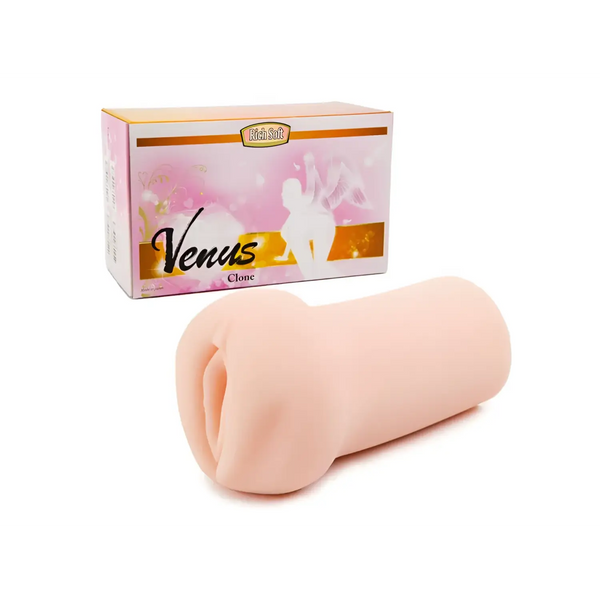 Light pink TOMAX Venus Clone rolled up silicone sex toy