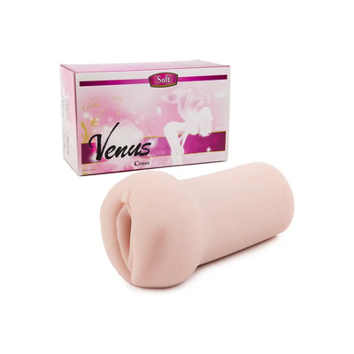 TOMAX Venus Cross soft pink silicone massage roller onahole