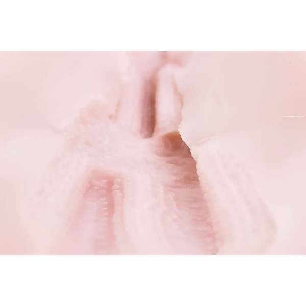 TOMAX Venus Cross soft onahole in pink lace floral sheer fabric