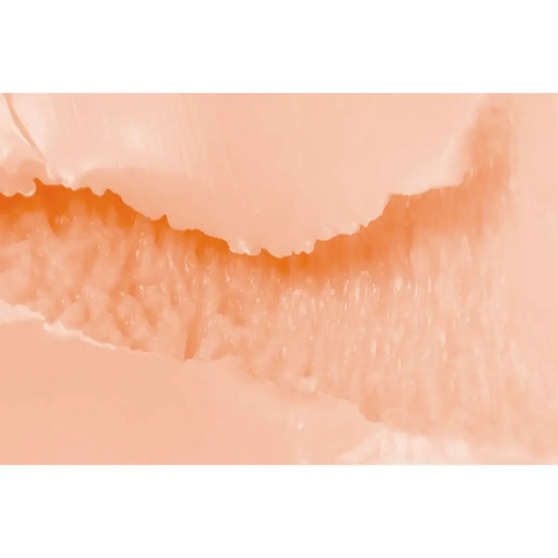 Firm TOMAX Venus Real onahole in peach textured fabric mask