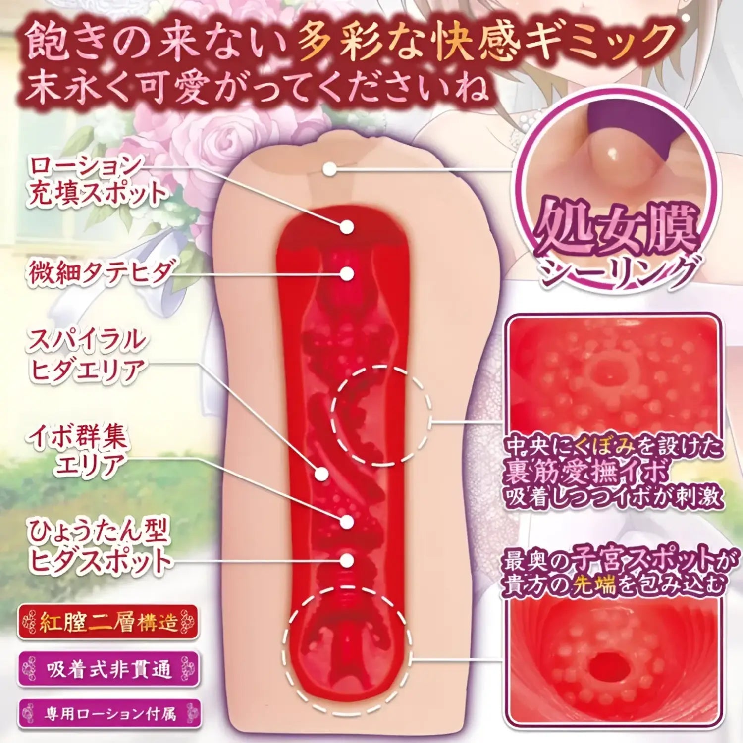 Virgin Bride Mikako Realistic Hymen Technology Dual Layer Detailed Sex Toy 797