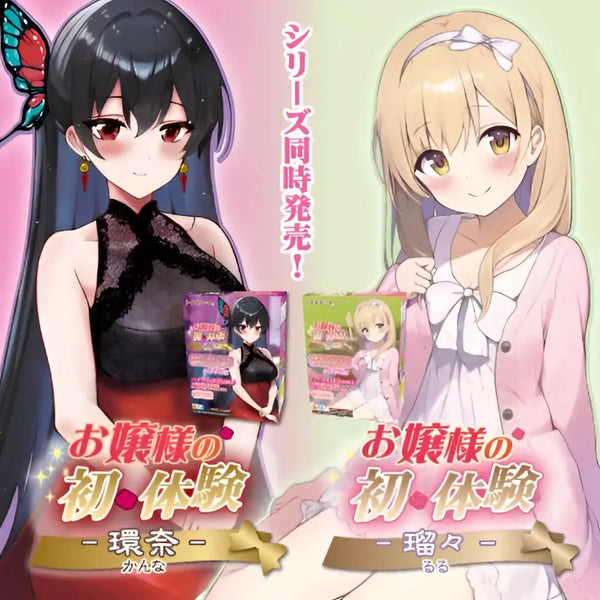 Anime manga covers with dark-haired and blonde women showing TOYSHEART Ojousama Virgin Sensation Onahole